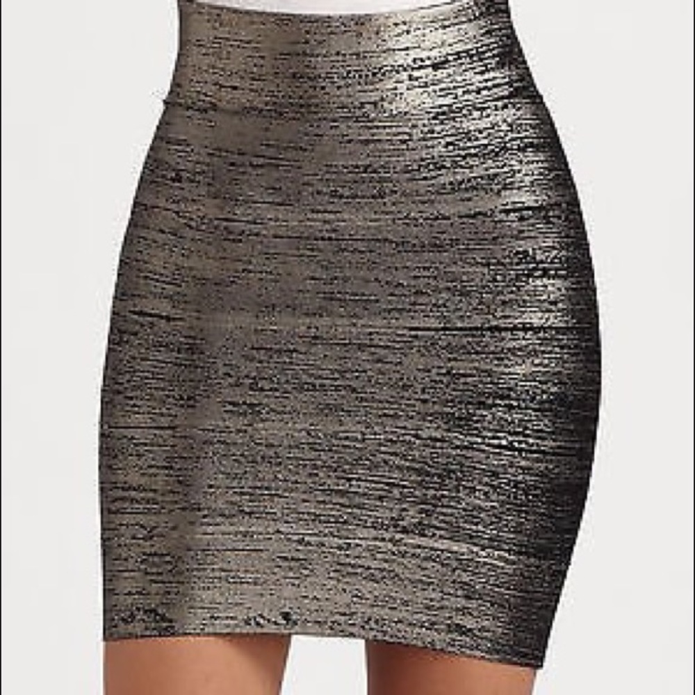 NWT BCBG Maxazria Mini Skirt - Gunmetal